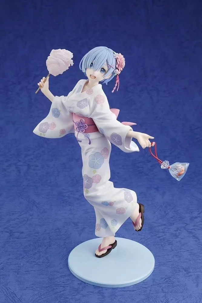 100% Original:Anime Re:Zero 23cm REM Yukata 1/7 PVC Action Figure Anime Figure Model Toys Figure Collection Doll Gift