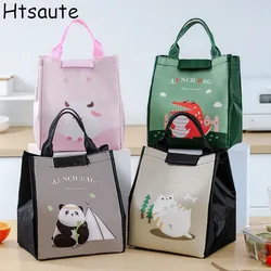 Cartoon Cooler Lunch Bag For Picnic Kids Women Travel Thermal Breakfast Organizer Insulated Waterproof Storage Bag Lunch Box