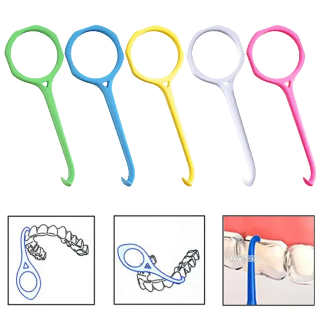 

10-300Pc Orthodontic Aligner Chewies Hook Dental Invisible Removable Brace Extractor Tooth Socket Remover Removal Tool Hook