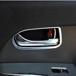 For KIA Sportage R 2011 2012 2013 2014 2015 ABS chrome trim doors hand-clasping decoration ring 4pcs/Lot