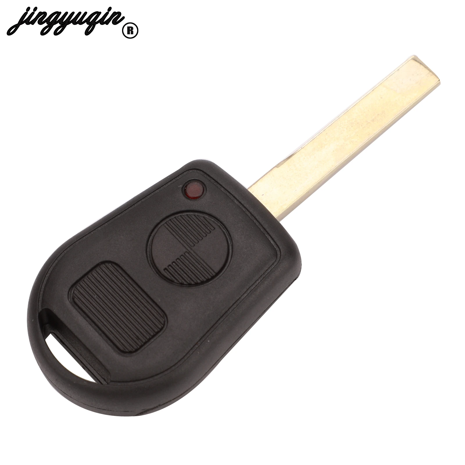 Casing Kunci Remote Mobil Jingyuqin 2/3 Tombol Untuk BMW E31 E32 E34 E36 E38 E39 E46 Z3 Z4 fob Tanpa Bilah HU58 HU92