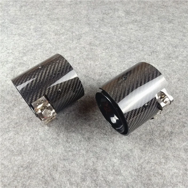 1 Pair Exhaust Pipes Car Muffler Tailpipe For BMW M135i M235i M140i M240i M335i M340i M435i M440i ID 60MM OD 92MM Length 90MM