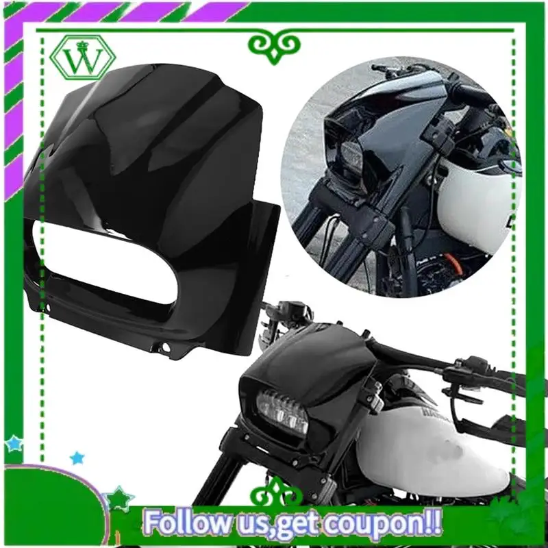 

AC34-1 PCS Fairing Hog Hood Front Windshield Replacement Parts For M8 Softail Fat Bob FXFB FXFBS 2018-2022