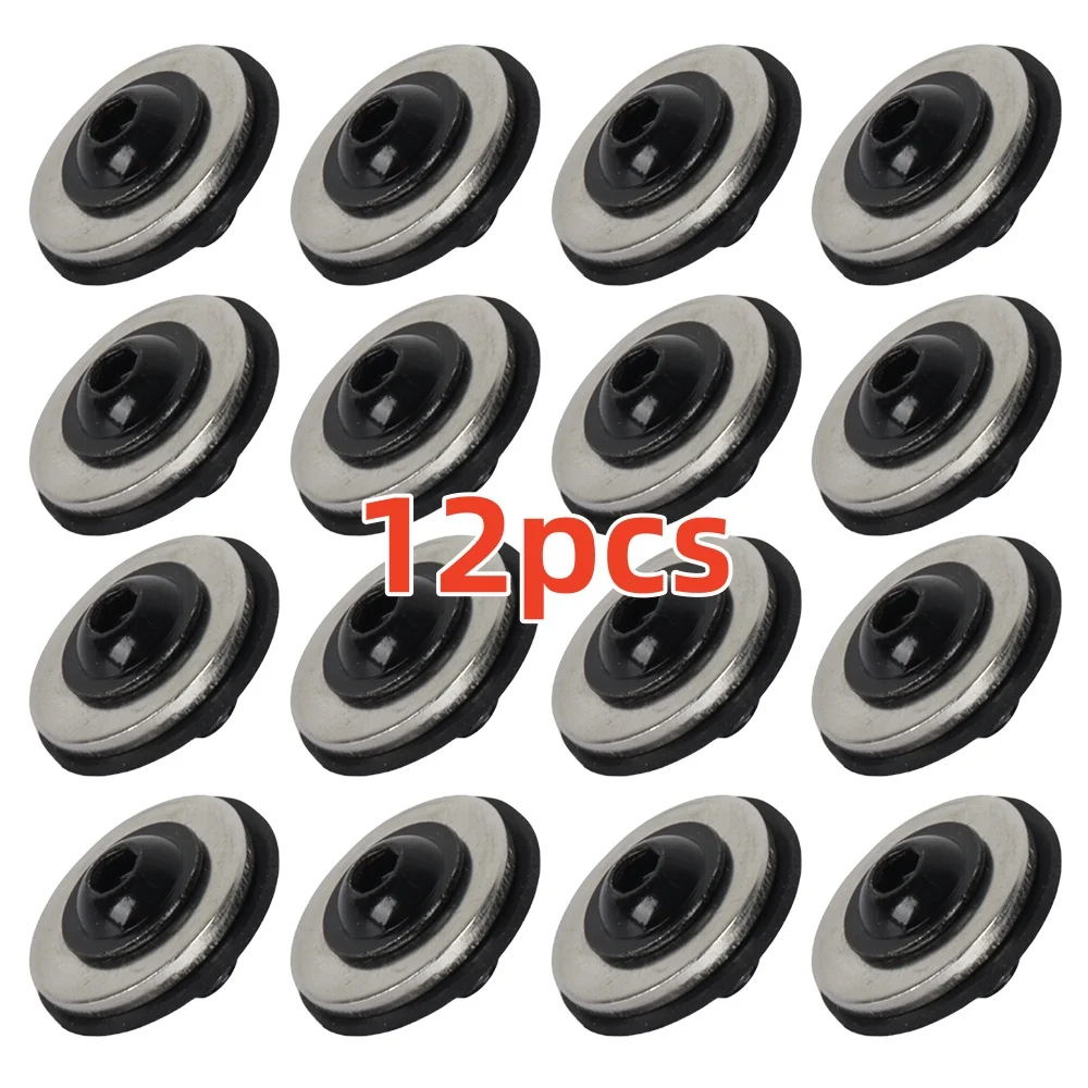 12PCS Roof Rack Hole Blanking Washer Bolts Screws Direct Replacement For Ford Transit Custom 2012+ Car Accessories