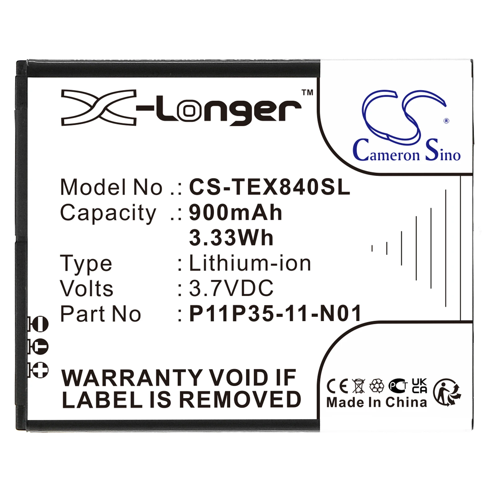 OrangeYu 900mAh Battery for Texas TI Nspire CX, TI Nspire CX CAS Graphing, TI-84 CE, TI-84 Plus CE, check with wires or not