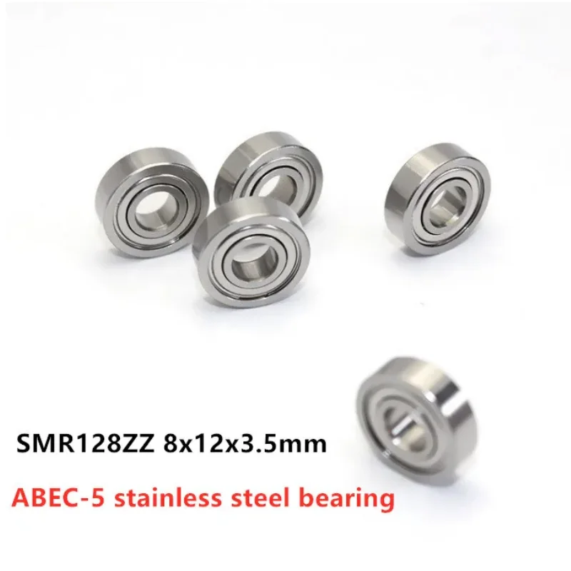 

50pcs ABEC-5 SMR128ZZ 8x12x3.5 mm DDL-1280ZZ stainless steel miniature ball bearing SMR128Z SMR128 -2Z 8*12*3.5mm