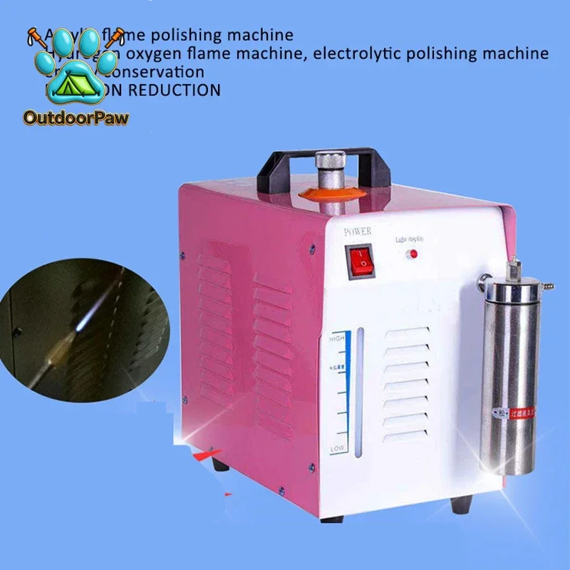 400W Portable Oxy-Hydrogen Polisher Acrylic Flame Grinder 110V/220V HB400 0.015L/H