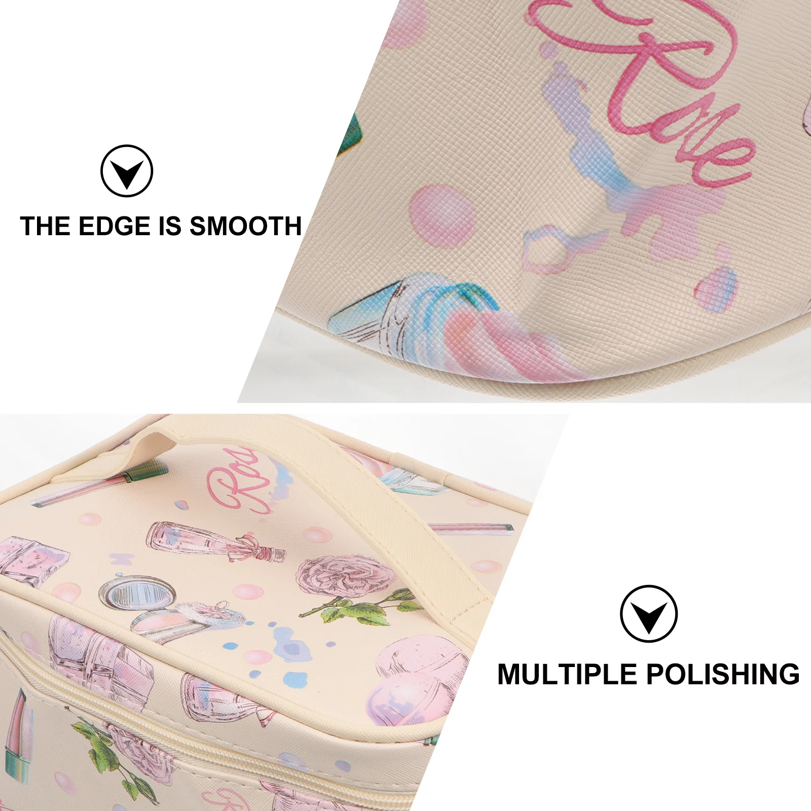 

Large Waterproof PU Bag Travel Makeup Organizer Durable Toiletry Pouch Makeup Storage Case for Cosmetics Trips