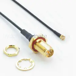 RP-SMA RPSMA Female Bulkhead Waterproof to UFL U.FL IPX1 IPEX1 Plug RG137 1.37mm Pigtail Coaxial Cable IPX RF 50ohm