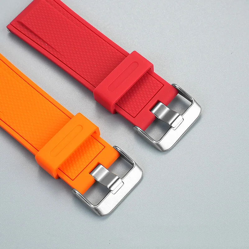 حزام سيليكون عالي الشد لسلسلة كاسيو PROTREK PRG-650Y/600 PRW-6600 GA-2000 سوار ساعة رياضي مقاوم للماء للرجال 24 مللي متر