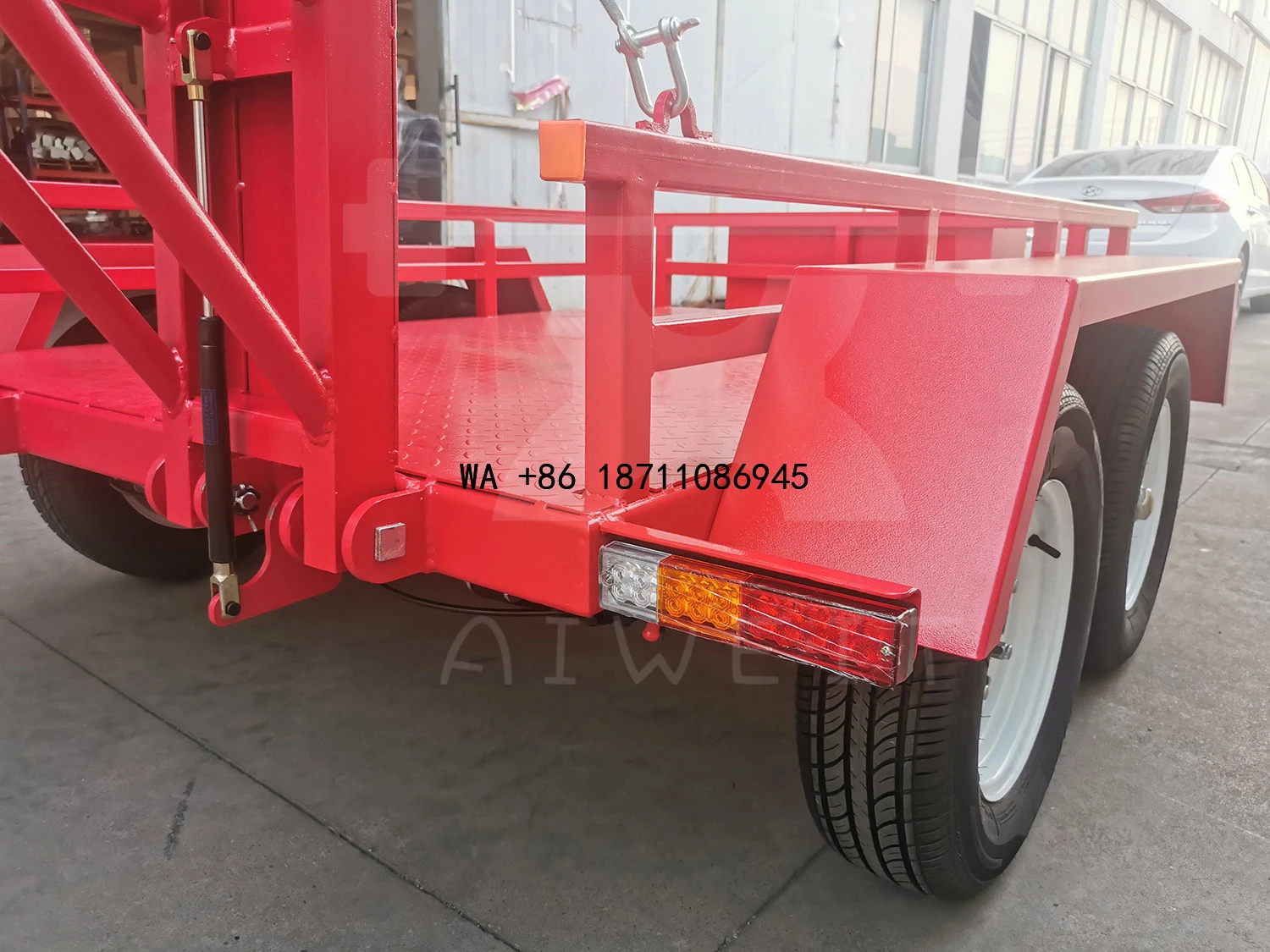 （Factory Direct Sale）Mini Excavator Trailer Tail Plate Engineering Professional Trailer
