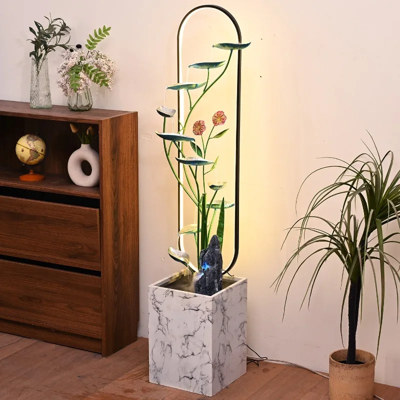 Rockery Flowing Water Fountain Circulating Water Feng Shui Wheel Living Room Modern Decoration