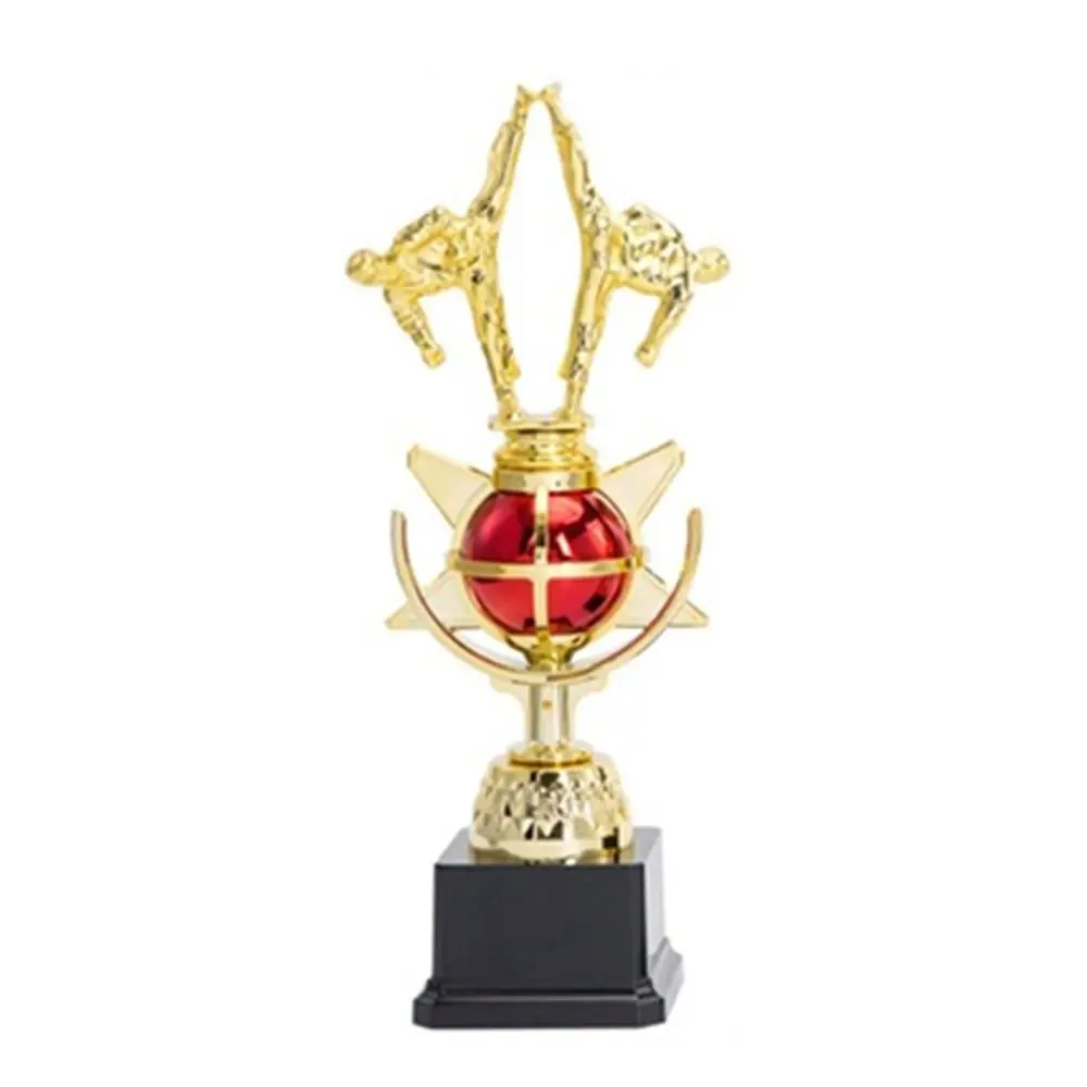 New Gold Gold Trophy Awards Plastic School Rewarding Supply Award Cup Crown Prize Cup Sports Winner