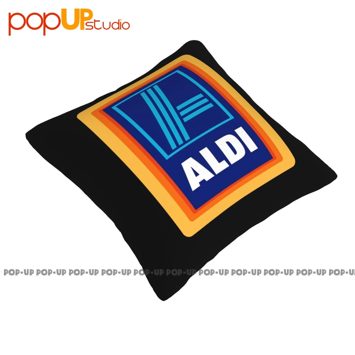 Square Aldi Market Grocery Food Store Superstore Fan Pillowcase Throw Pillow Cover For Sofa Decoration Comfortable