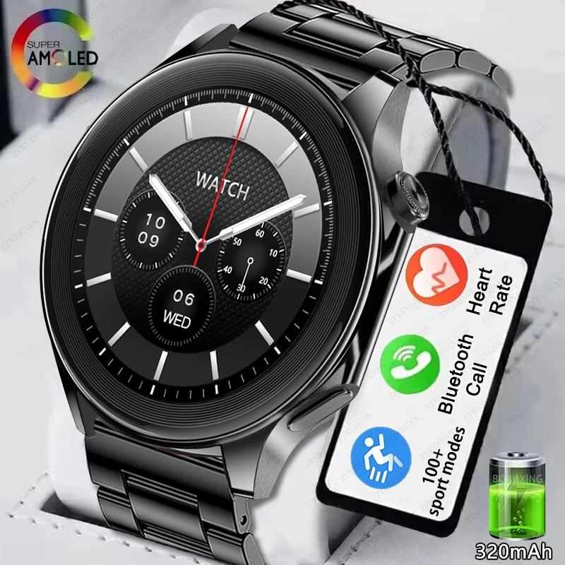 

2024 New For OPPO New Watch X Smart Watch Man's AMOLED 466*466 HD Screen BT Call Men Watch Compass GPS NFC Heart rate Smartwatch