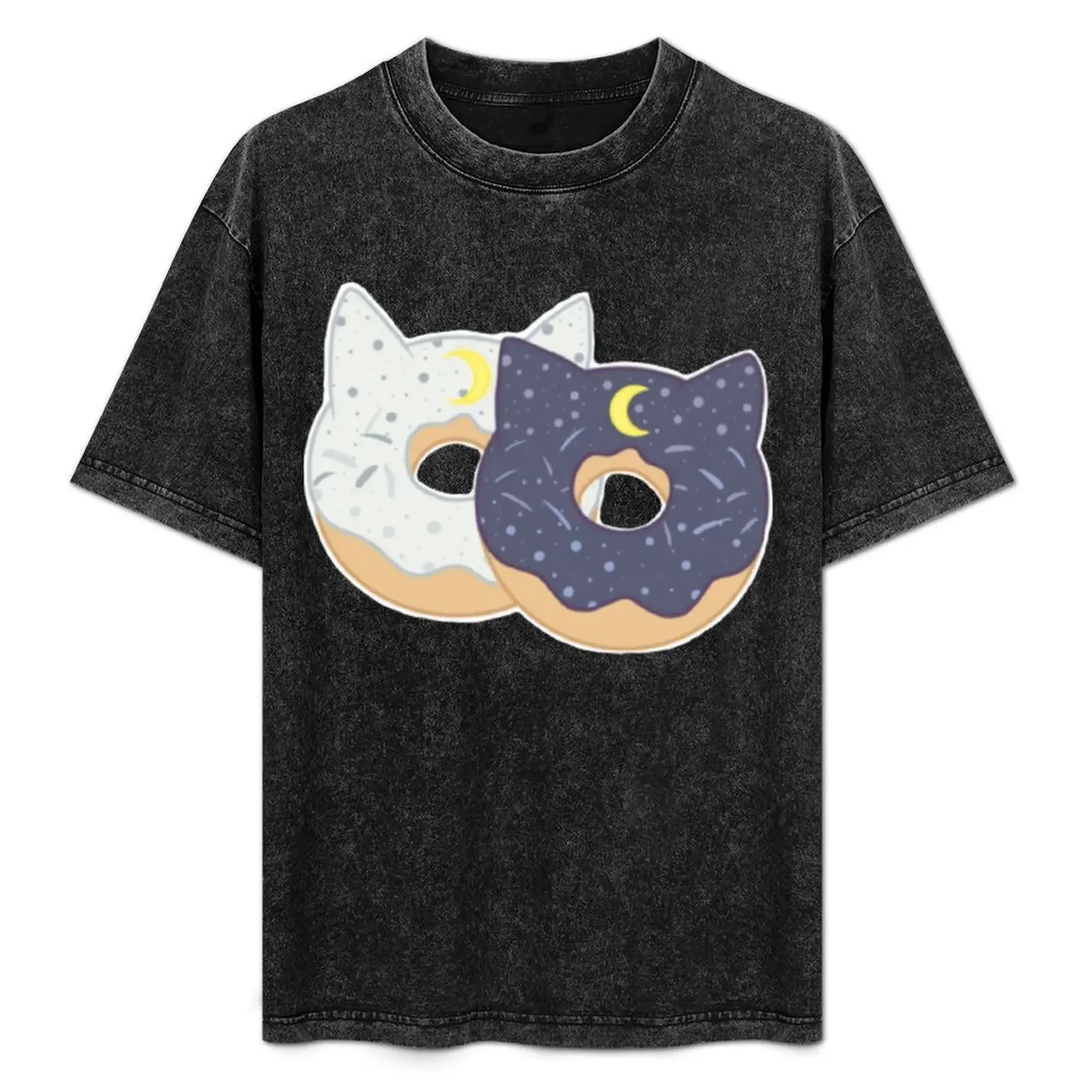 Наклейка с изображением пончиков Артемиды и Луны, футболка с изображением аниме, заготовки, толстовки, мужские рубашки с графикой