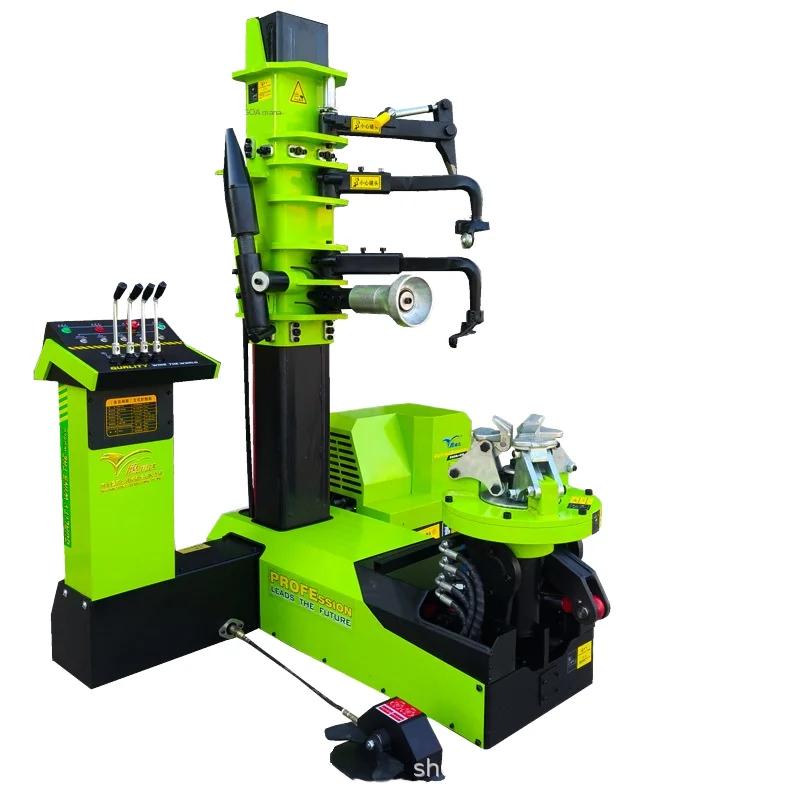 Quick-change vehicle tire changer with 220 volt power supply Fully automatic vertical tire remover