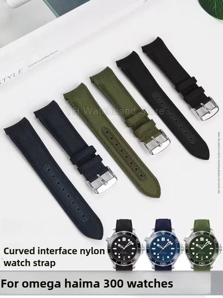 

Для мужчин Rolex Water Ghost Tissot Omega Citizen Seiko водонепроницаемый и устойчивый к поту твердый кожаный нейлоновый ремешок для часов аксессуары