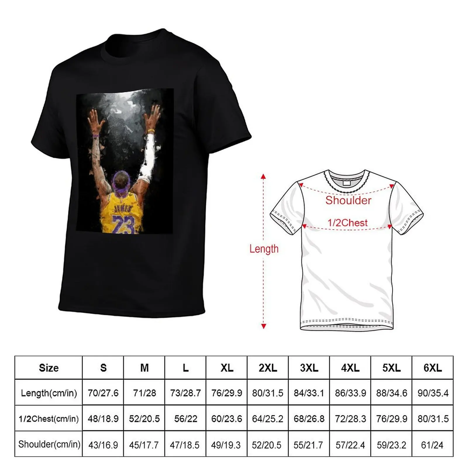 LABRON CHALK TOSS Poste T-Shirt man t shirts cotton t shirts for man graphic vintage T-Shirt