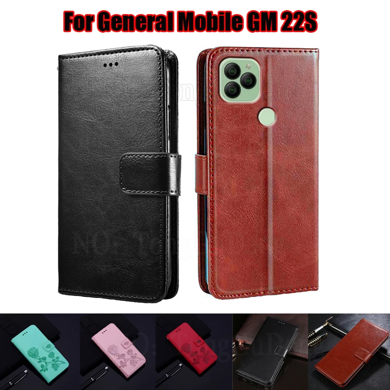 Leather Cover For General Mobile GM 22S Case Wallet Capa Phone Cases For General Mobile GM 22 Plus Funda de BLU S91 S0690WW Etui