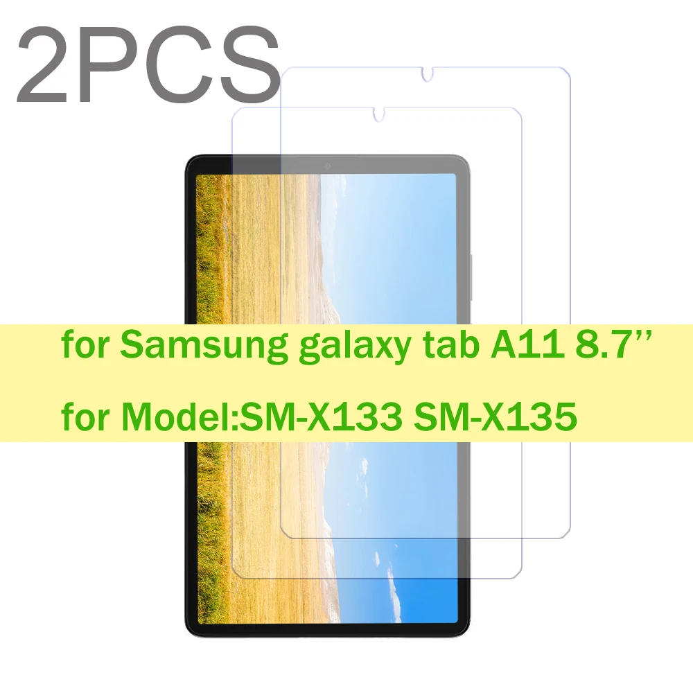 2-pack Tempered glass screen protector for Samsung galaxy tab A11 8.7'' 2025 for SM-X133 SM-X135 protective film HD clear