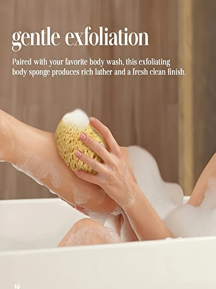 Unisex-Algenschwamm, Badeblase, Peeling, Wabenform, sauberer Bad-Algenschwamm – Detail 4