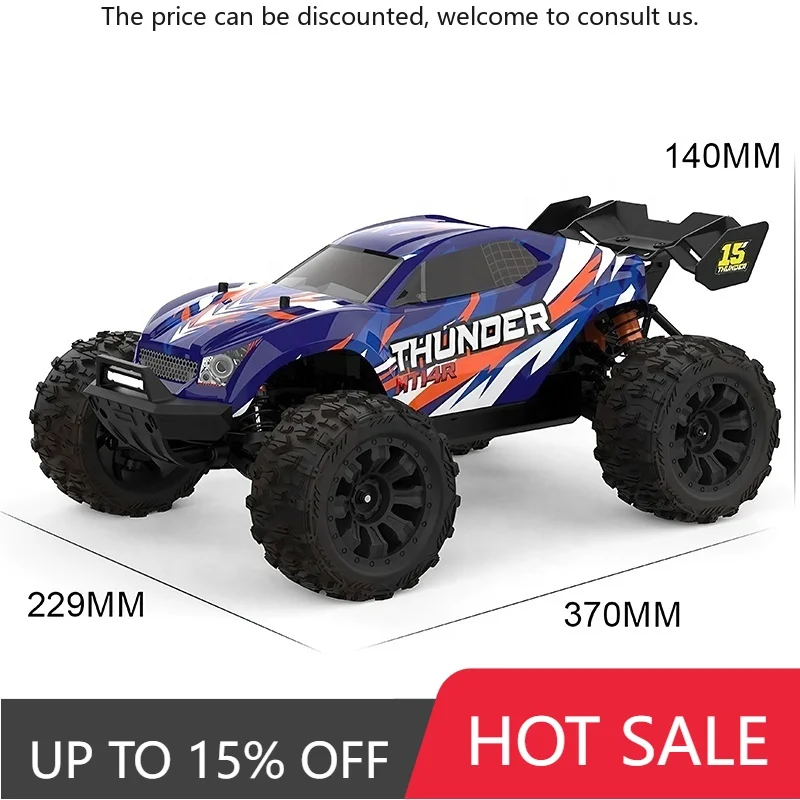 

JIUSI PT14R MT14R RC Car Pickup Truck 1:14 Scale Brushless High Speed Off Road Remote Control Big Wheel Toy Racing Buggy Model