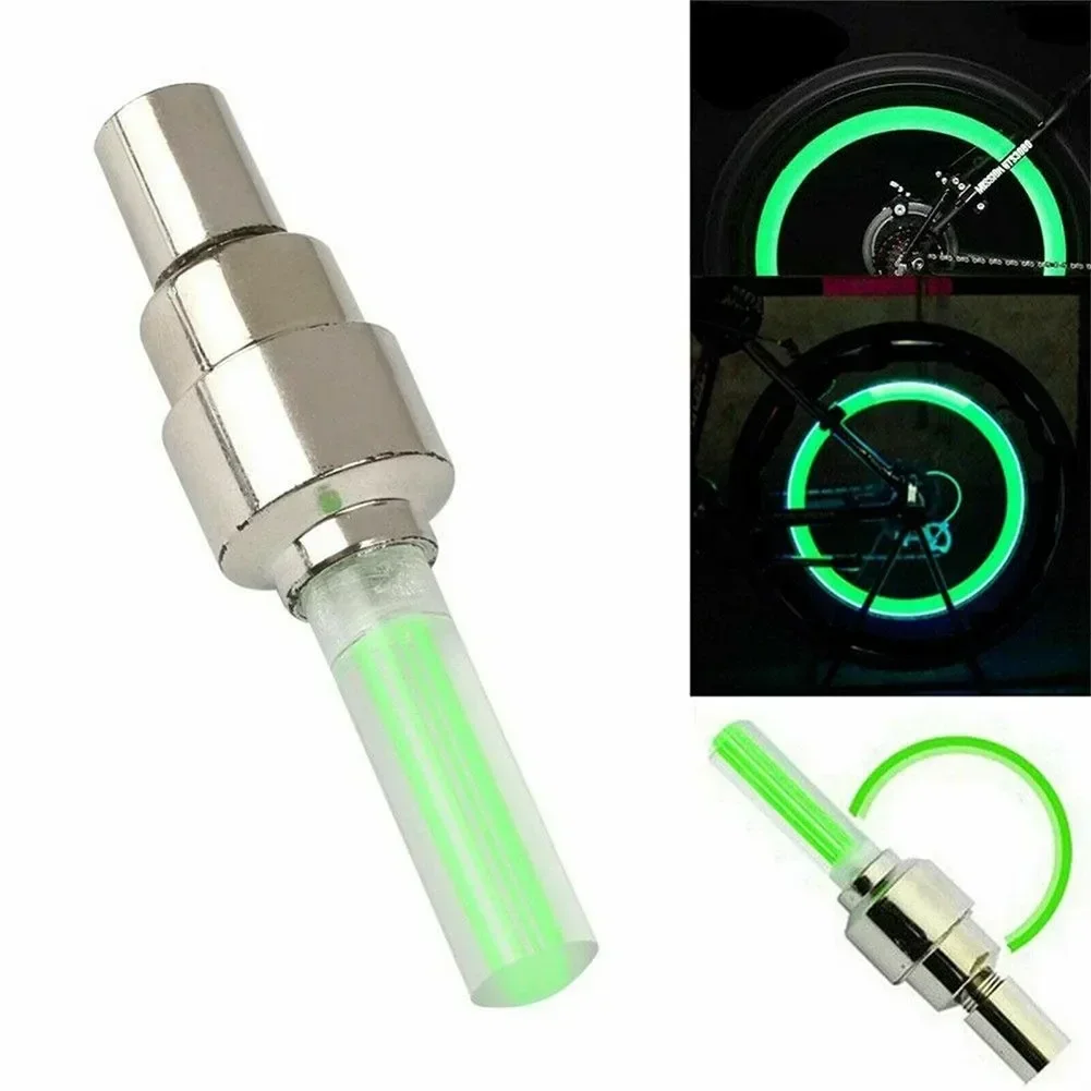 Valve Stem LED Dust CAP For Bike Bicycle- Car Motorcycle Wheel Tire Light Lamps LED Light Wheel Valve Cap Type Tire Accessories