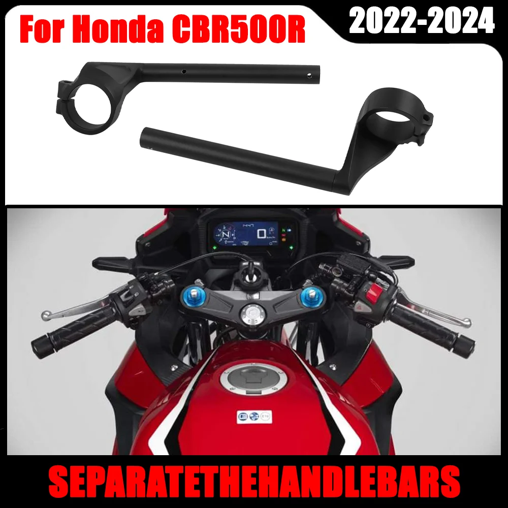 

48mm Fork Tube Clip-On Handlebars CBR500R Clipon Clip Ons Left Right Handle Bars For Honda CBR 500R CBR 500R 2022 2023 2024