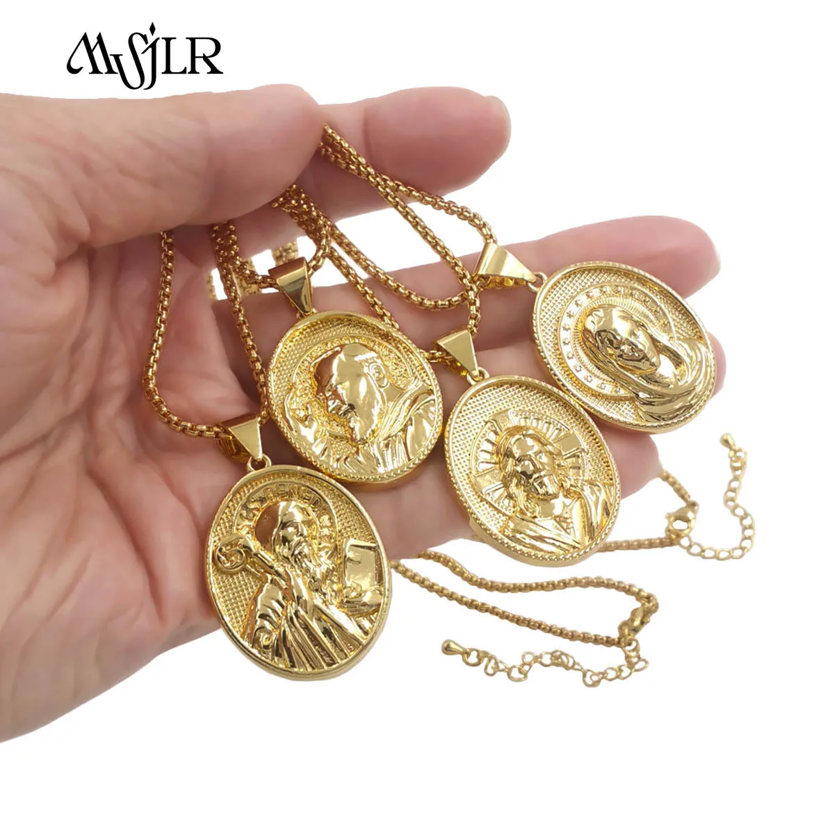 

MVN130 Simple Fashion Unique Yellow Brass 18 Inch Necklace With Real Gold Plated For Gril Daily Commuter