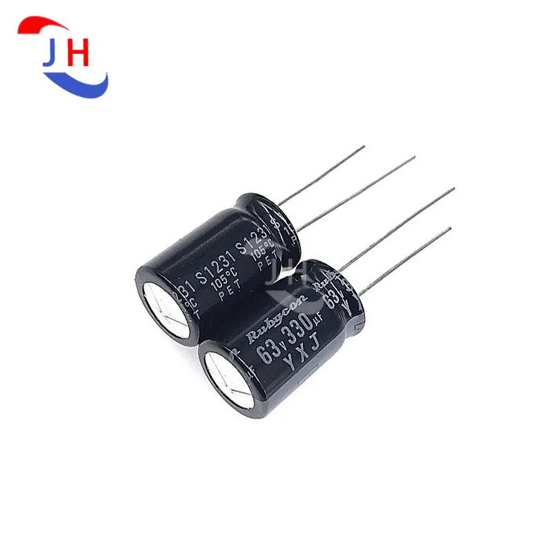 5/10PCS Electrolytic Capacitor 63v330uf 12.5*20 YXJ High Frequency Long life 5mm Pin Distance 63V 330UF