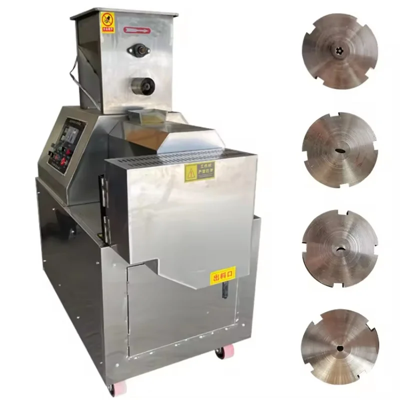 Automatic Puffed Corn Rice Snacks Food Making Extruder Machine