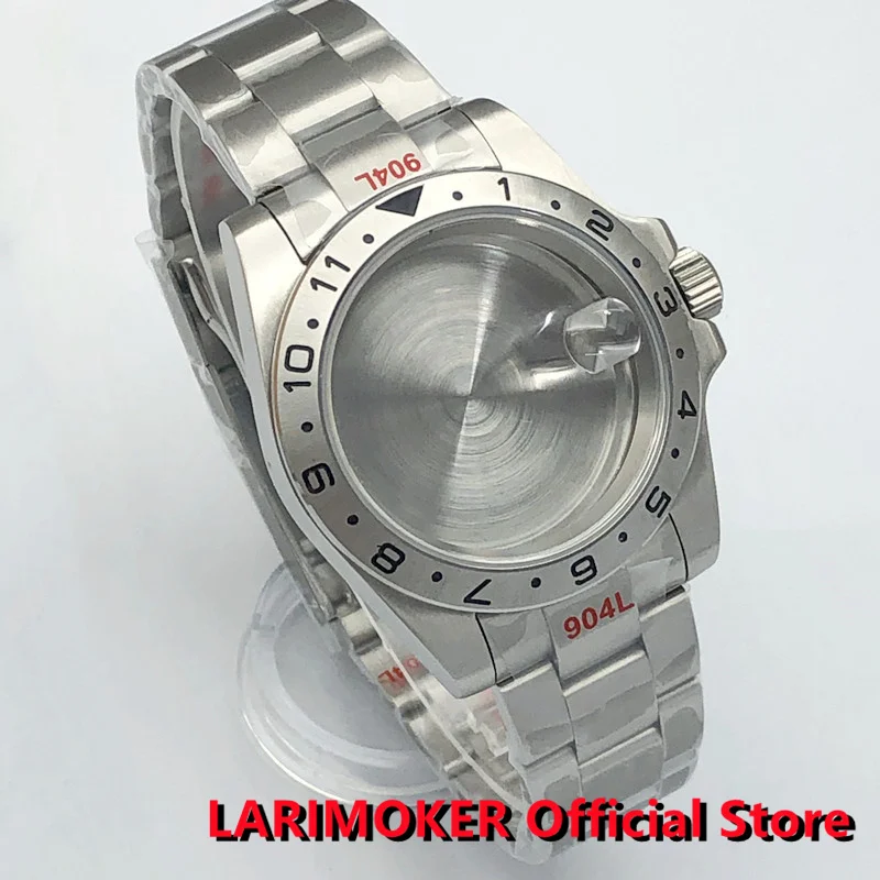 LARIMOKER 40mm Case Sapphire Glass Date 904L Band Fit ETA2824 MIYOTA8215 821A DG3804 NH35 NH36 NH39 PT5000 Case Movement