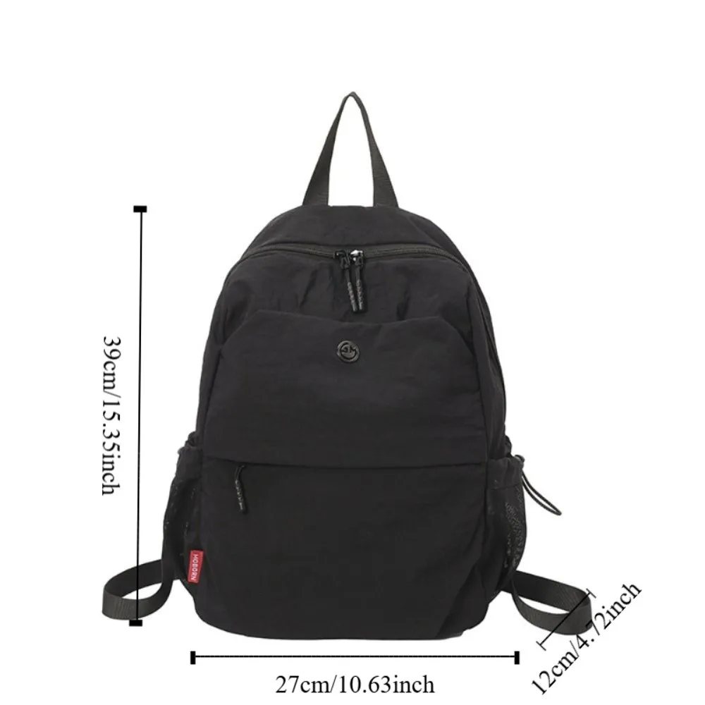 ポータブル小型パックスポーツナイロンバックパック無地ハンドバッグ無地ショルダーバッグ韓国スタイルレトロバックパック学生