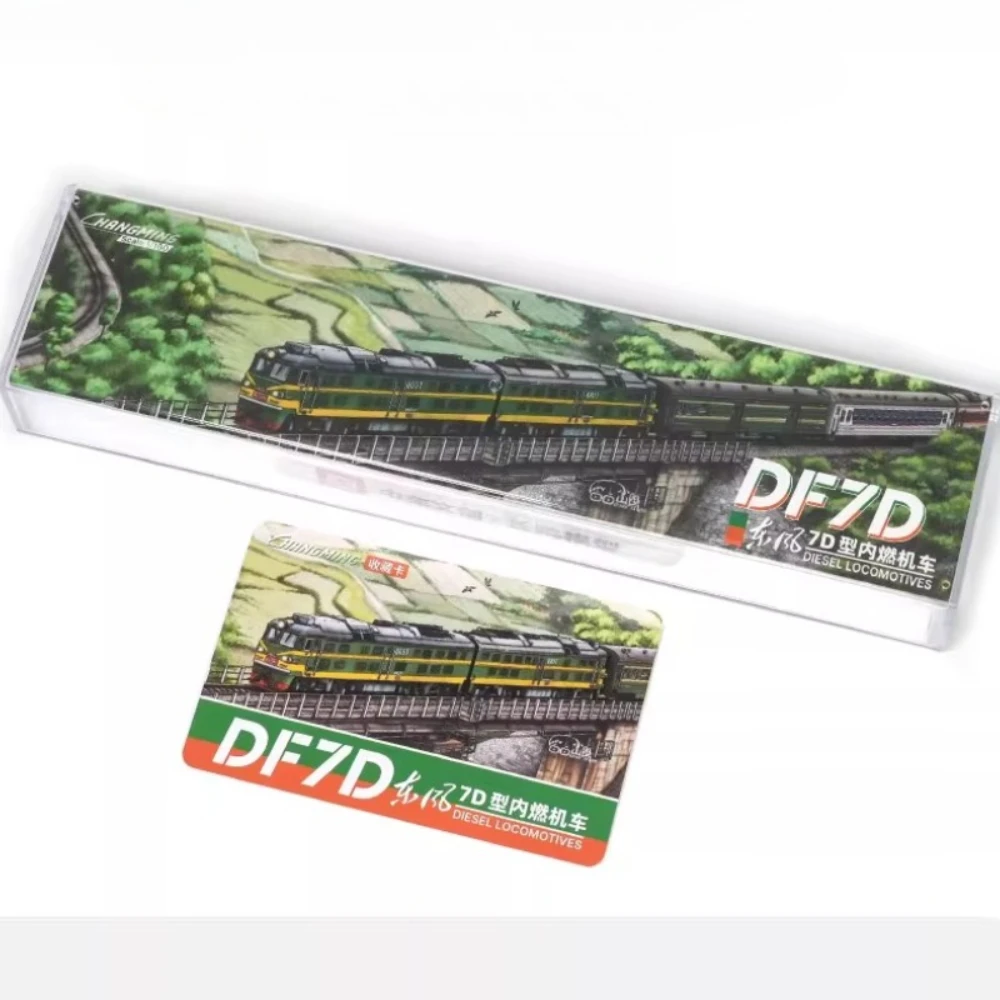 Modello di treno locomotiva diesel da montagna tipo N 1/160 DF7D con varie opzioni Modello realistico perfetto per ragazzi, giocattoli e regali