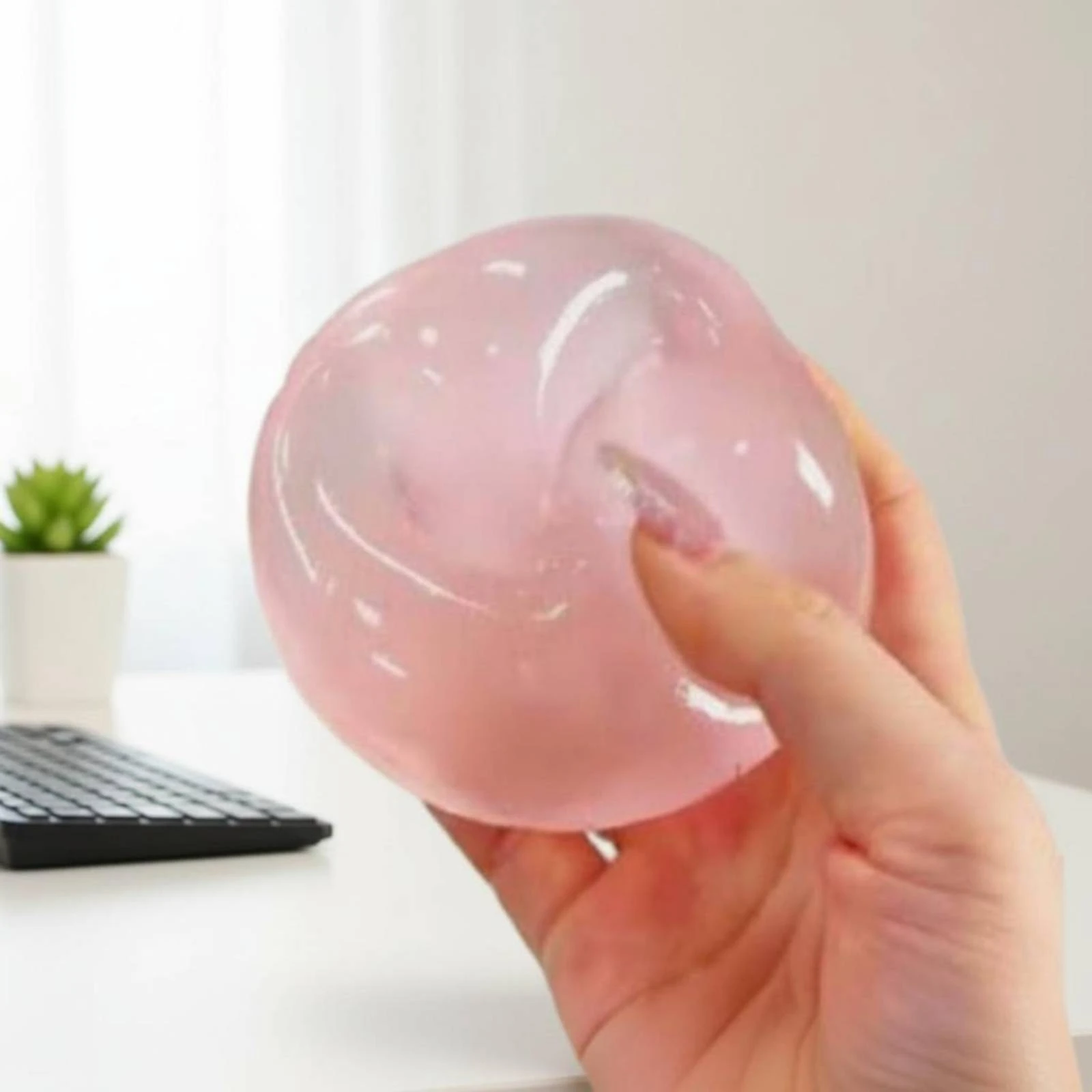 ココナッツオイルスクイーズボール-簡単お手入れ-ココナッツオイルストレスボール-感覚玩具-ソフトプレス-非粘着性