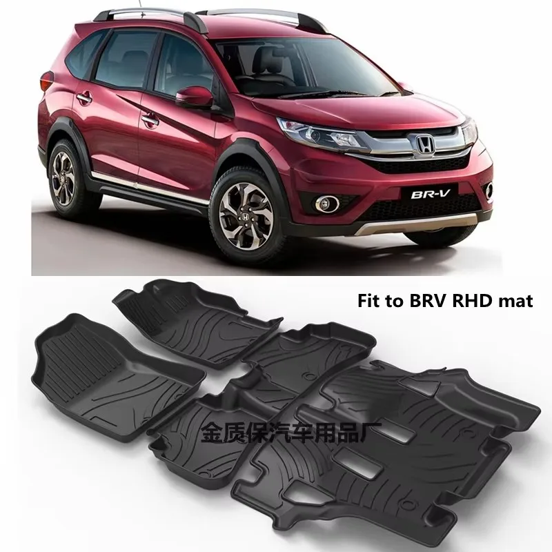 

Использование 2018+ HONDA BRV автомобильный ковер BRV автомобильные коврики подходят для HONDA BRV пользовательские водонепроницаемые коврики для пола килимок Brv коврики BR-V