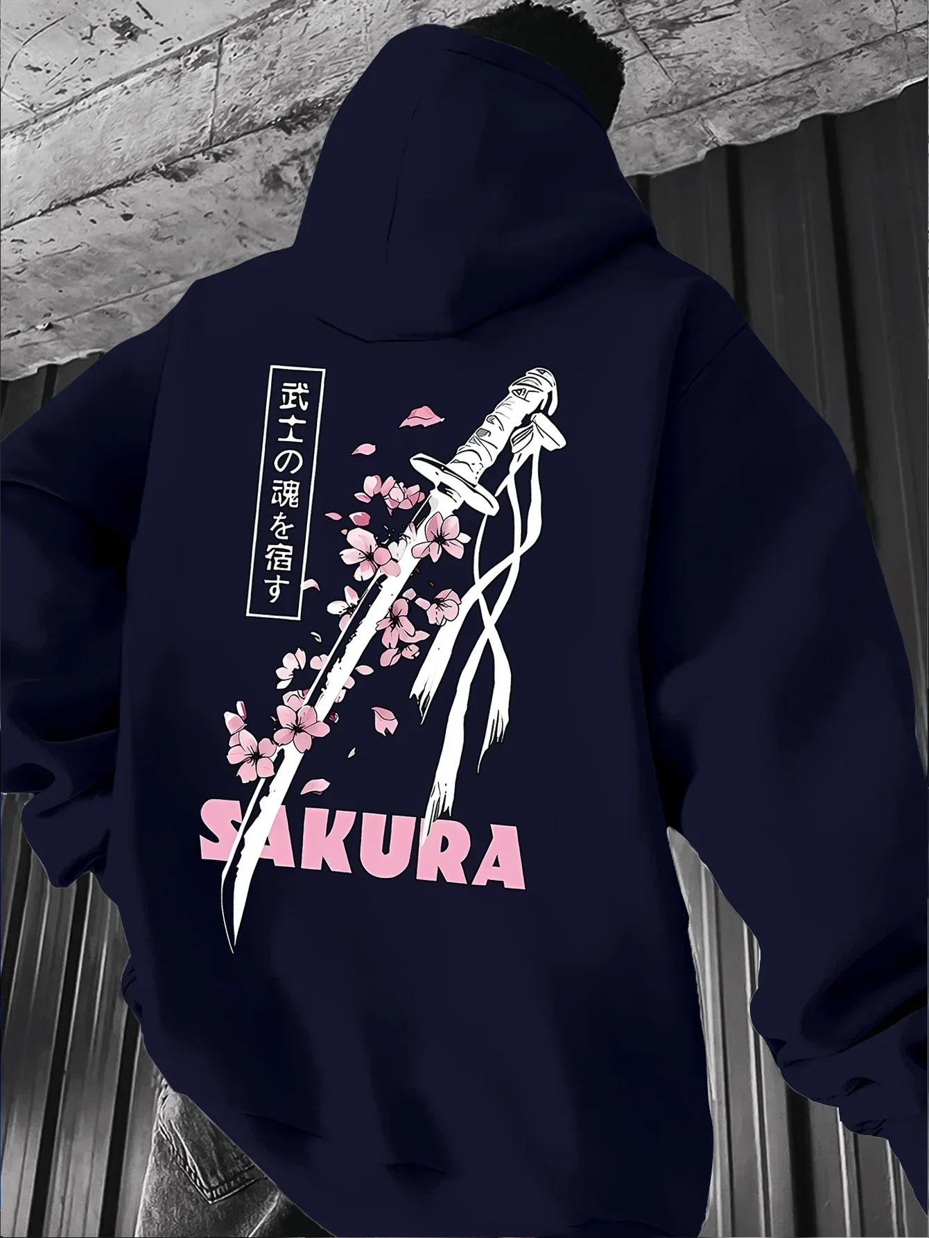 Japanese Hoodie Unisex Japan Samurai Katana Sword Cherry Blossom Sakura Anime Trendy Oversized Sport Sweatshirts