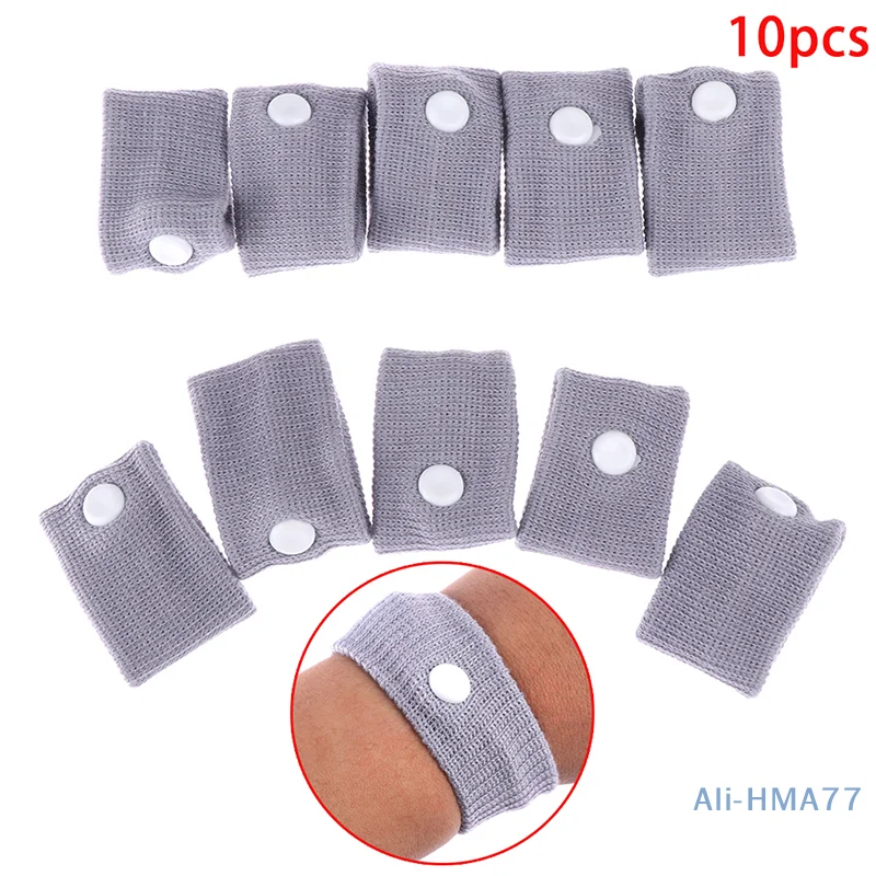 5 Pairs/10pcs Blue Motion Sickness Wristband Nausea Relief Travel Boat Car