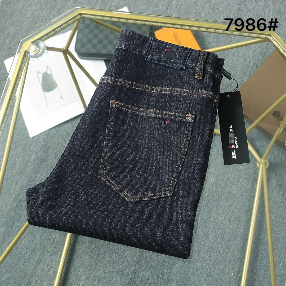 BILLIONAIRE BLKA CPTG Jeans de algodón grueso para hombre 2025 Otoño Invierno nuevo bordado recto moda al aire libre tamaño 29-42 pantalones