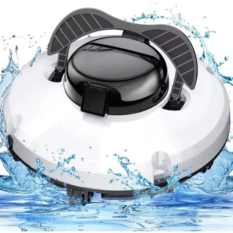 Baopilong Cordless Pool Vacuum for Above Ground Pool, Automatic Robotic Pool Cleaner, Self-Parking, Up to 1000 Sq.Ft