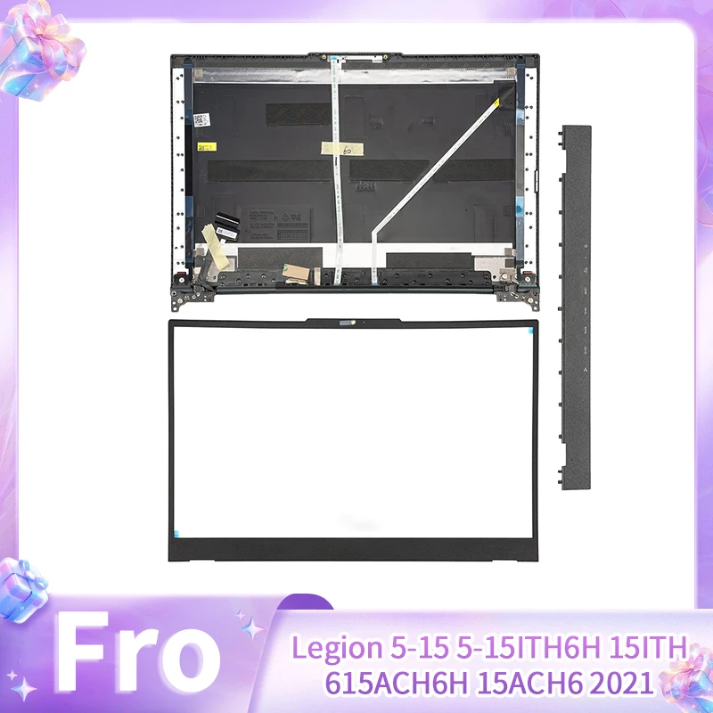 

New Laptop Replace Cover For Legion 5-15 5-15ITH6H 15ITH6 15ACH6H 15ACH6 2021 LCD Back Cover Front Bezel Hinges Hingecover