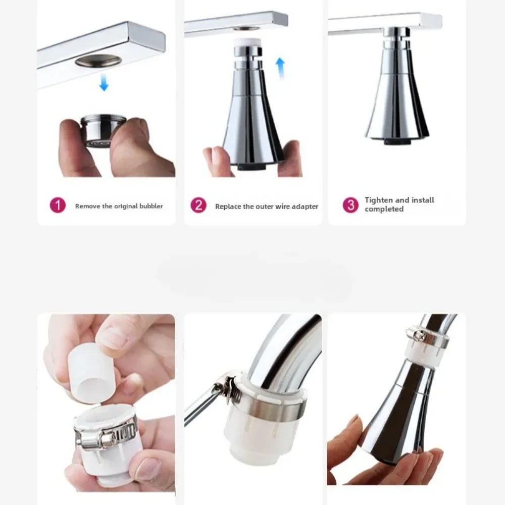 1pcs Universal Nozzle Sprinkler Korean Version Faucet Splash Proof Universal Adapter Kitchen Universal Speaker Extended