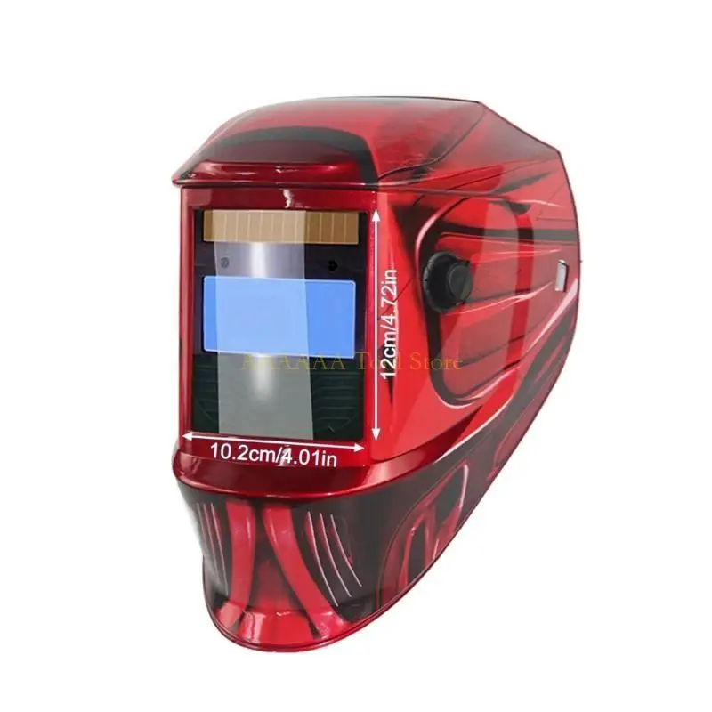 A2BE หน้ากากหมวกกันน็อคสำหรับงานเชื่อมพลังงานแสงอาทิตย์จอแสดงผลสี True DIY