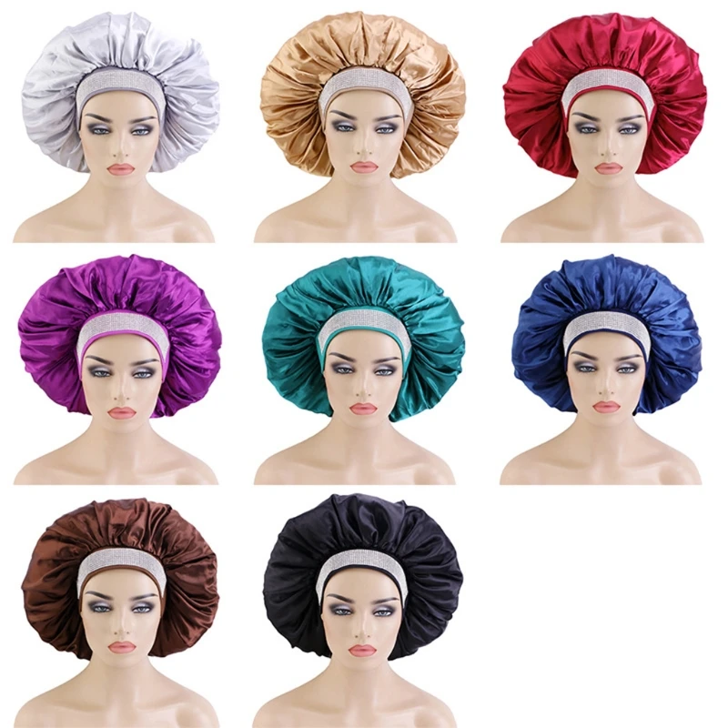 Wide-brimmed Night Hat Turban Hat Toe Hair Care Hat Sleep