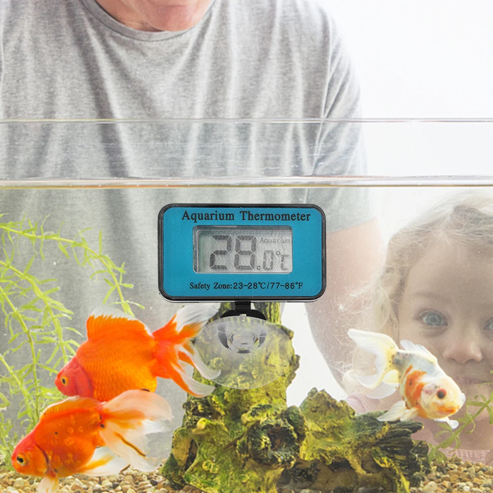 Electronic Thermometer Waterproof With Suction Cup LED Digital Display For Aquariums Reptile Tanks Temperature monitor