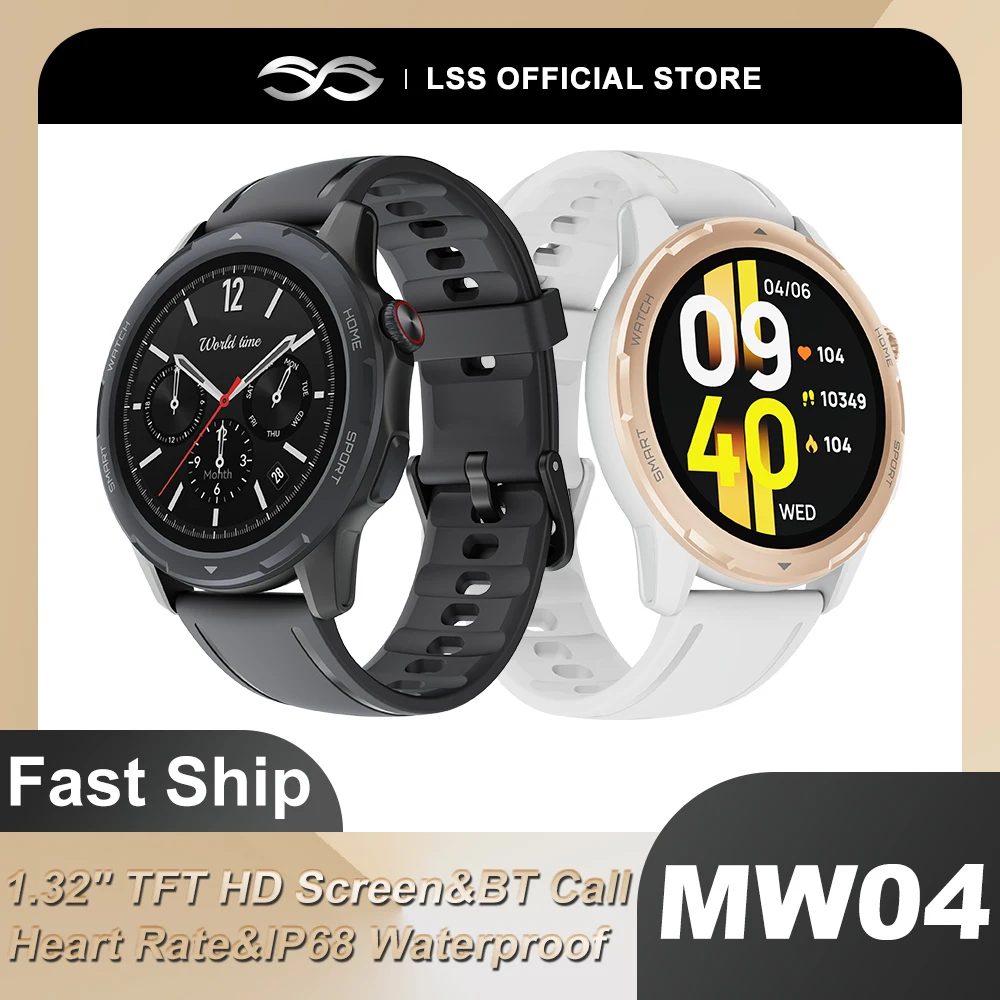 For Android IOS Smart Watches Men Women TFT 360*360 HD Screen Heart Rate Bluetooth Call SmartWatch Support  Wrist Lifting Screen