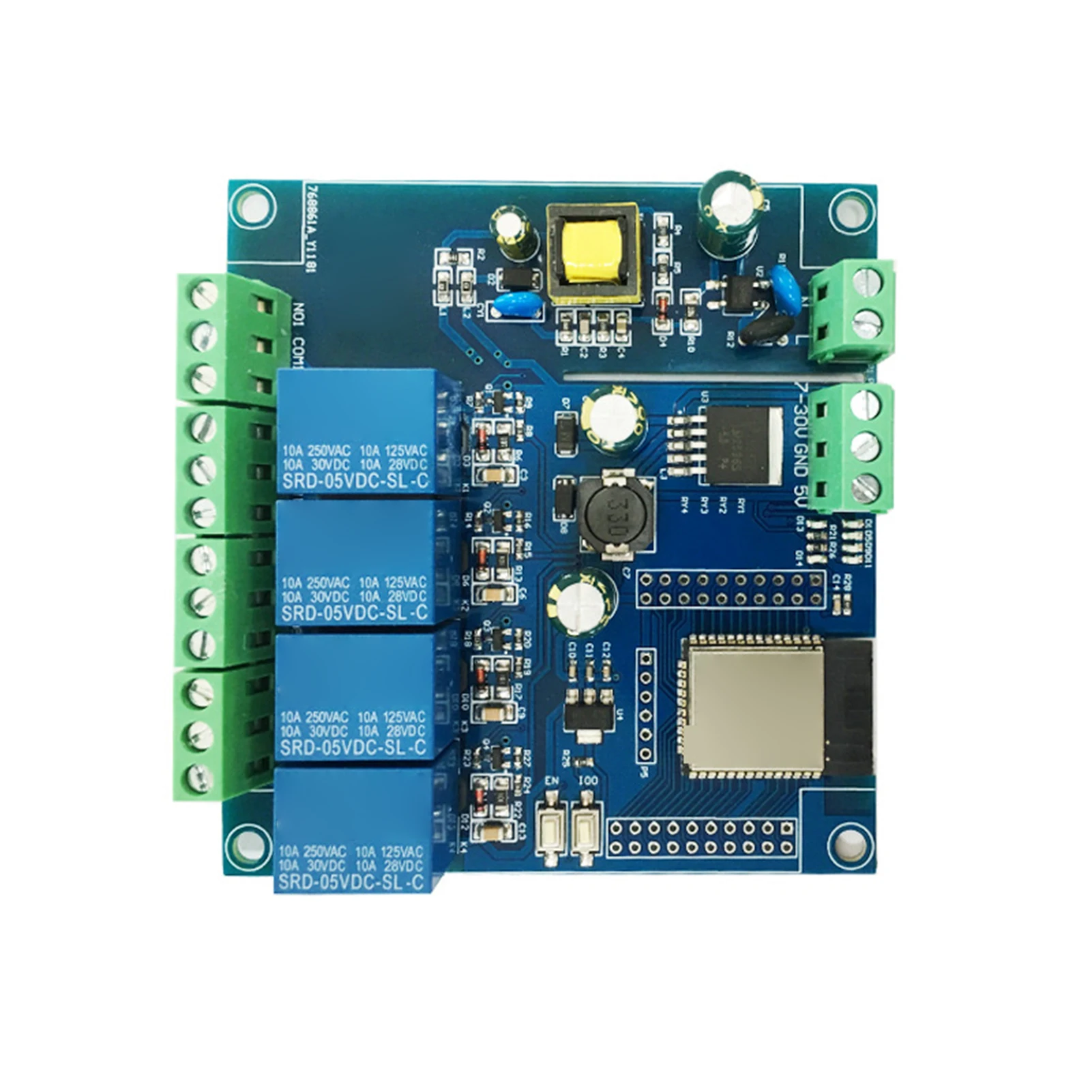 Green Four-way Relay Module With Large Flash Capacity For ESP32 ESP32-WROOM Development Board