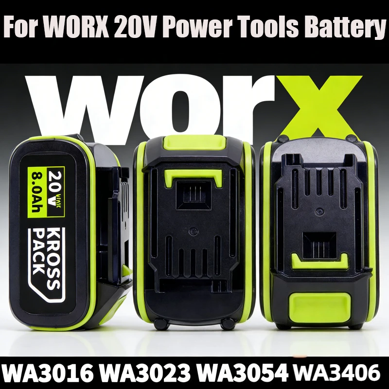 

20V 6000/8000mAh Replacement Lithium-ion Battery for WORX WA3551 WA3551.1 WA3553 WA3641 WX373 WA3570 Power Tools