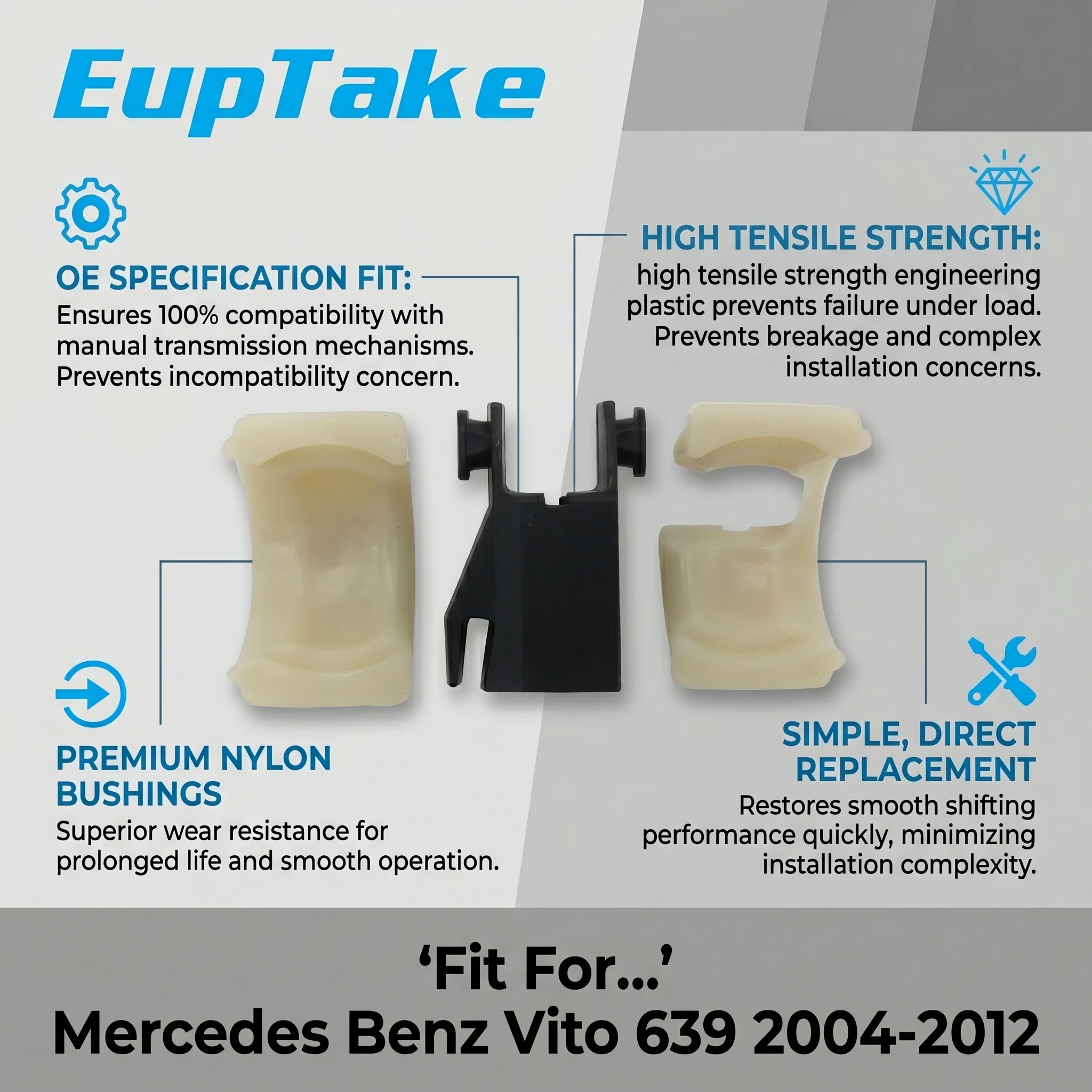 Reparatursatz für manuelles Schaltgetriebe für Mercedes Benz Vito 639 2004-2012 Getriebereparatur OE 6392605209 6392605309 6392605409 – Detail 2